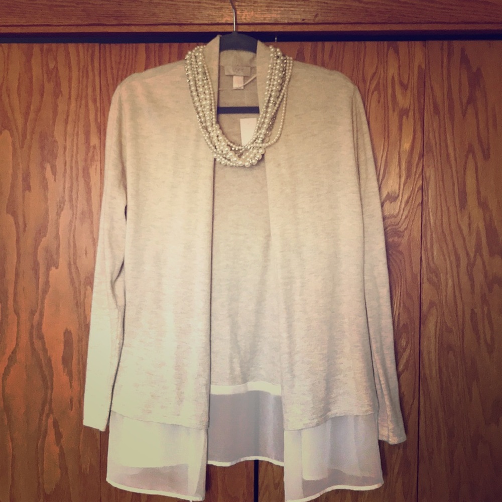 Loft BNWT cream cardigan
